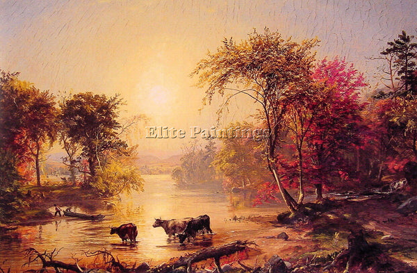 JASPER FRANCIS CROPSEY AUTUMN IN AMERICA ARTIST PAINTING REPRODUCTION HANDMADE