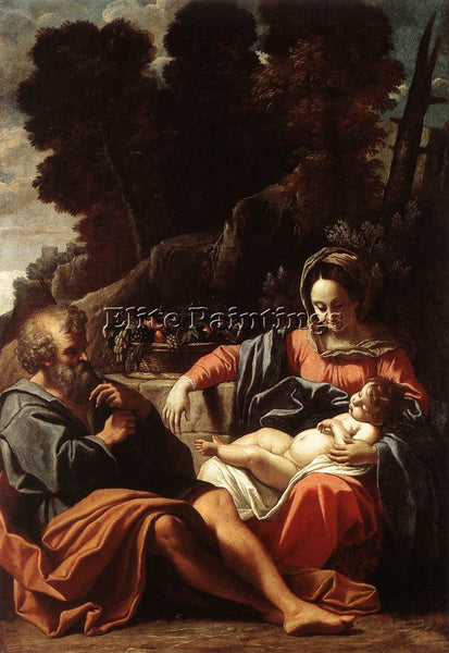 ITALIAN BADALOCCHIO SISTO THE HOLY FAMILY ARTIST PAINTING REPRODUCTION HANDMADE