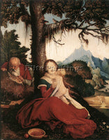 HANS BALDUNG GRIEN REST ON THE FLIGHT TO EGYPT ARTIST PAINTING REPRODUCTION OIL