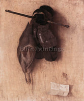 ITALIAN BARBARI JACOPO DE STILL LIFE WITH PARTRIDGE AND IRON GLOVES PAINTING OIL