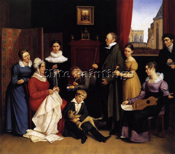 HOLLAND BEGAS CARL THE ELDER THE BEGAS FAMILY ARTIST PAINTING REPRODUCTION OIL
