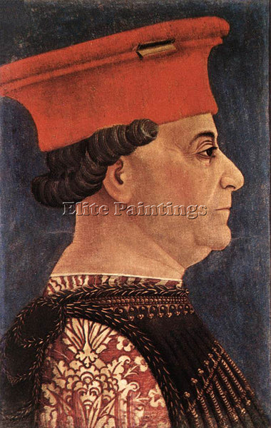 ITALIAN BEMBO BONIFAZIO PORTRAIT OF FRANCESCO SFORZA ARTIST PAINTING HANDMADE