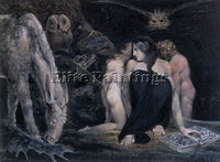 WILLIAM BLAKE HECATE OR THE THREE FATES ARTIST PAINTING REPRODUCTION HANDMADE
