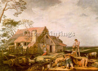 ABRAHAM BLOEMAERT LANDSCAPE WITH PEASANTS RESTING ARTIST PAINTING REPRODUCTION