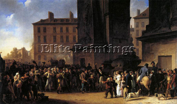 BRITISH BOILLY LOUIS LEOPOLD DEPARTURE OF THE CONSCRIPTS IN 1807 ARTIST PAINTING