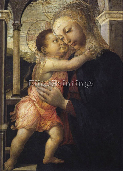 SANDRO BOTTICELLI MADONNA AND CHILD ARTIST PAINTING REPRODUCTION HANDMADE OIL