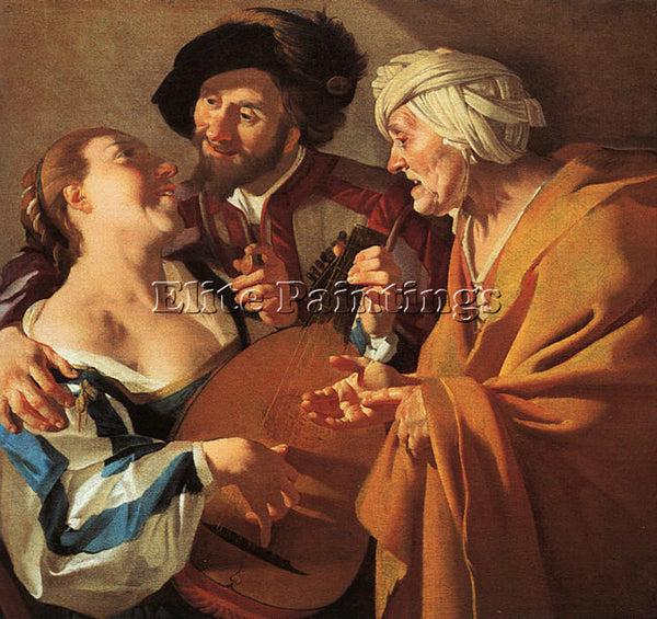 DUTCH BABUREN DIRCK VAN DUTCH 1595 1624 ARTIST PAINTING REPRODUCTION HANDMADE