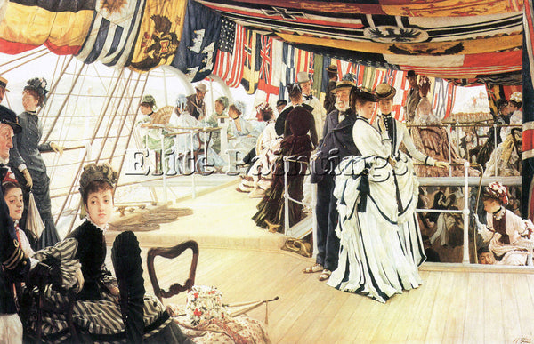 TISSOT BALL ON BOARD ARTIST PAINTING REPRODUCTION HANDMADE OIL CANVAS REPRO WALL