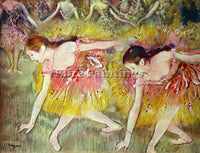 DEGAS BALLET DANCERS ARTIST PAINTING REPRODUCTION HANDMADE OIL CANVAS REPRO WALL