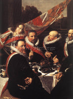 FRANS HALS BANQUET OF THE OFFICERS OF THE ST GEORGE CIVIC GUARD DETAIL PAINTING