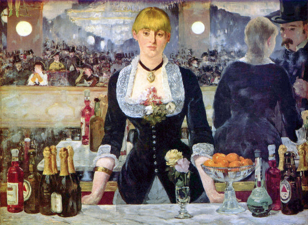 MANET BAR IN THE FOLIES BERGERE ARTIST PAINTING REPRODUCTION HANDMADE OIL CANVAS