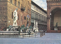 ITALIAN BARTOLOMEO AMMANNATI THE FOUNTAIN OF NEPTUNE ARTIST PAINTING HANDMADE