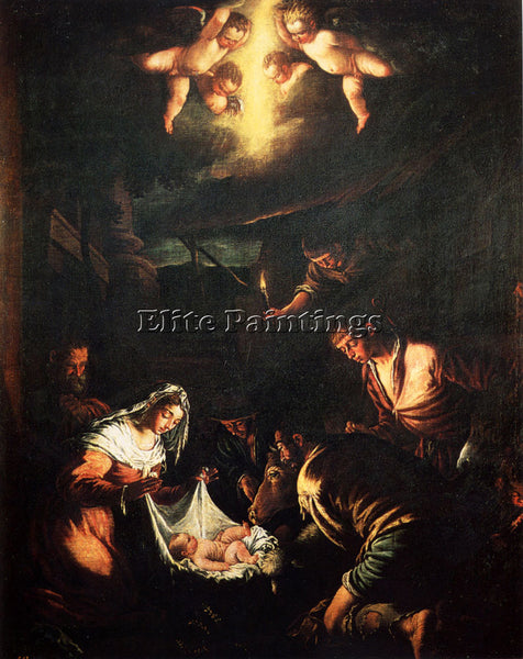 JACOPO BASSANO THE ADORATION OF THE SHEPHERDS ARTIST PAINTING REPRODUCTION OIL