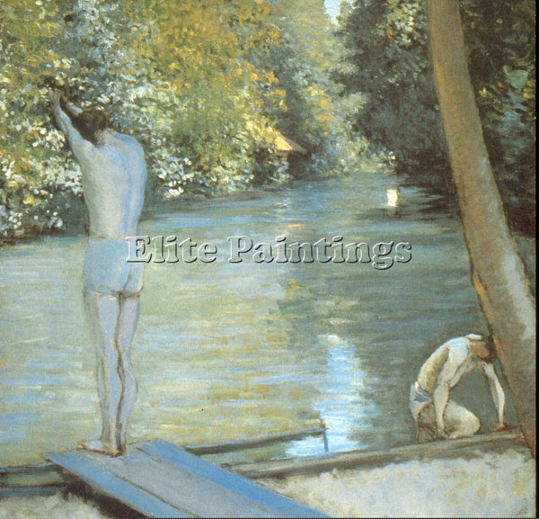 CAILLEBOTTE BATHERS ARTIST PAINTING REPRODUCTION HANDMADE CANVAS REPRO WALL DECO
