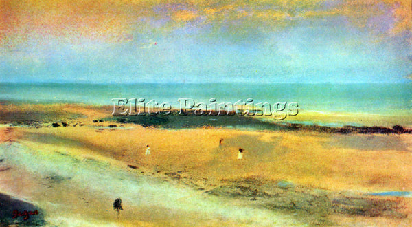 DEGAS BEACH AT LOW TIDE 1 ARTIST PAINTING REPRODUCTION HANDMADE OIL CANVAS REPRO