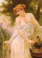 GUILLAUME SEIGNAC BEAUTY AT THE WELL 1 ARTIST PAINTING REPRODUCTION HANDMADE OIL
