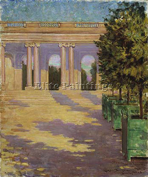 JAMES CARROLL BECKWITH ARCADE OF THE GRAND TRIANON VERSAILLES PAINTING HANDMADE