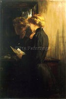 JAMES CARROLL BECKWITH THE LETTER ARTIST PAINTING REPRODUCTION HANDMADE OIL DECO
