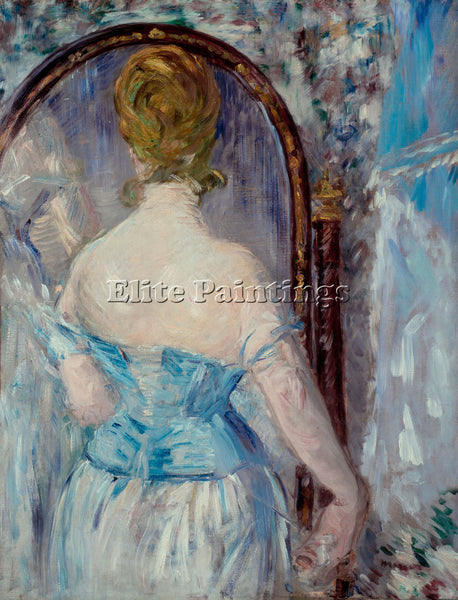 MANET BEFORE THE MIRROR ARTIST PAINTING REPRODUCTION HANDMADE CANVAS REPRO WALL
