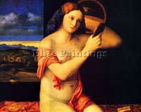 GIOVANNI BELLINI LADY AT HER TOILETTE ARTIST PAINTING REPRODUCTION HANDMADE OIL