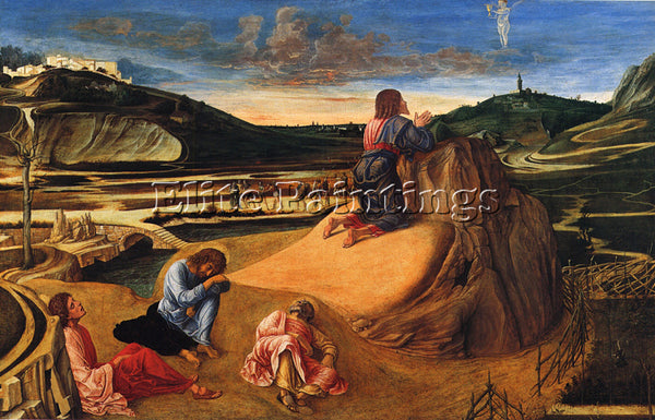 GIOVANNI BELLINI THE AGONY IN THE GARDEN ARTIST PAINTING REPRODUCTION HANDMADE
