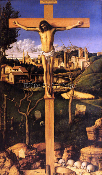 GIOVANNI BELLINI THE CRUCIFIXION ARTIST PAINTING REPRODUCTION HANDMADE OIL REPRO