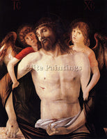 GIOVANNI BELLINI THE DEAD CHRIST SUPPORTED BY TWO ANGELS ARTIST PAINTING CANVAS