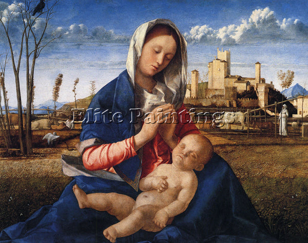 GIOVANNI BELLINI THE VIRGIN AND CHILD ARTIST PAINTING REPRODUCTION HANDMADE OIL