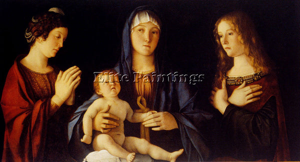 GIOVANNI BELLINI VIRGIN AND CHILD BETWWN ST CATHERINE AND ST MARY ARTIST CANVAS