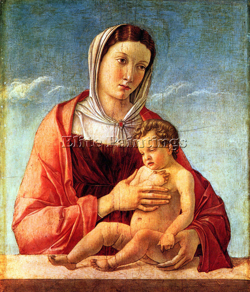BELLINI MADONNA 2 ARTIST PAINTING REPRODUCTION HANDMADE CANVAS REPRO WALL DECO