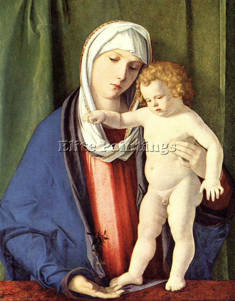 BELLINI MADONNA ARTIST PAINTING REPRODUCTION HANDMADE CANVAS REPRO WALL  DECO