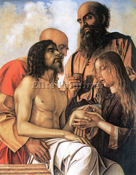 BELLINI MOURNING OF CHRIST WITH JOSEPH NICODEMUS AND MARY MAGDALENE PAINTING OIL