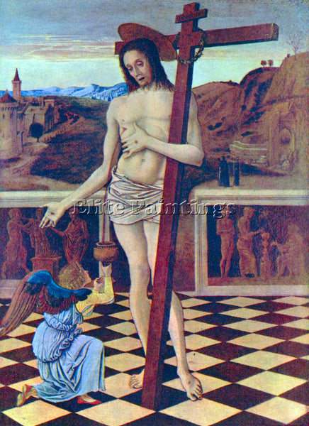 BELLINI THE BLOOD OF THE REDEEMER ARTIST PAINTING REPRODUCTION HANDMADE OIL DECO