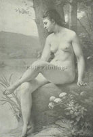 FRENCH BENNER EMMANUEL A STUDY ARTIST PAINTING REPRODUCTION HANDMADE OIL CANVAS