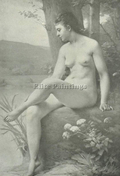 FRENCH BENNER EMMANUEL A STUDY ARTIST PAINTING REPRODUCTION HANDMADE OIL CANVAS