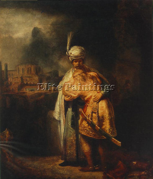 REMBRANDT BIBLICAL SCENE ARTIST PAINTING REPRODUCTION HANDMADE CANVAS REPRO WALL