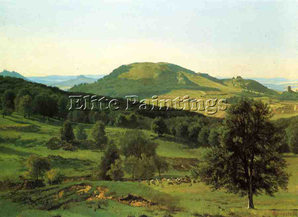 ALBERT BIERSTADT HILL AND DALE ARTIST PAINTING REPRODUCTION HANDMADE OIL CANVAS