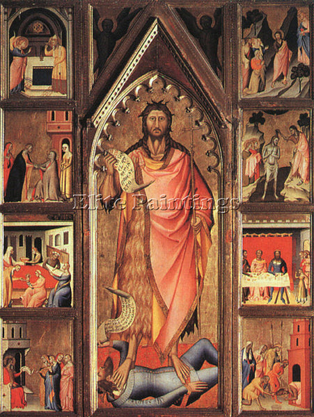 ITALIAN BIONDO GIOVANNI DEL ITALIAN ACTIVE 1356 1399 ARTIST PAINTING HANDMADE
