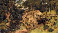 BRITISH BLACKLOCK WILLIAM JAMES AN OLD MILL NEAR HAWESWATER ARTIST PAINTING OIL