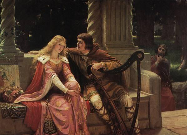 EDMUND BLAIR LEIGHTON TRISTAN AND ISOLDE ARTIST PAINTING REPRODUCTION HANDMADE