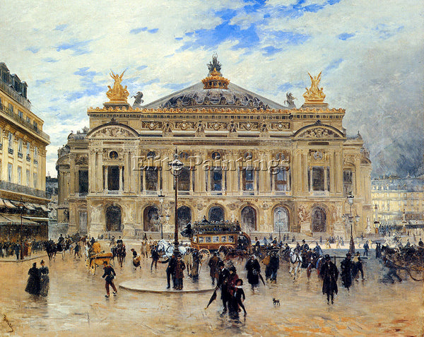 FRENCH BOGGS FRANK MYERS GRAND OPERA HOUSE PARIS ARTIST PAINTING HANDMADE CANVAS