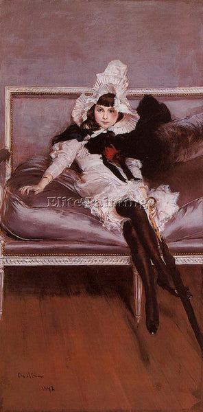 GIOVANNI BOLDINI PORTRAIT OF GIOVINETTA ERRAZURIZ ARTIST PAINTING REPRODUCTION