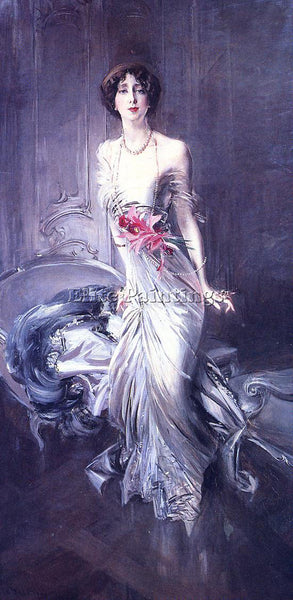 GIOVANNI BOLDINI PORTRAIT OF MADAME E L DOYEN ARTIST PAINTING REPRODUCTION OIL