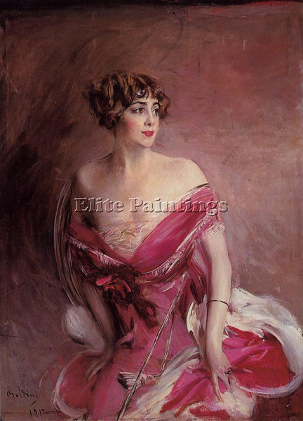 GIOVANNI BOLDINI PORTRAIT OF MLLE DE GILLESPIE LA DAME DE BIARRITZ REPRODUCTION
