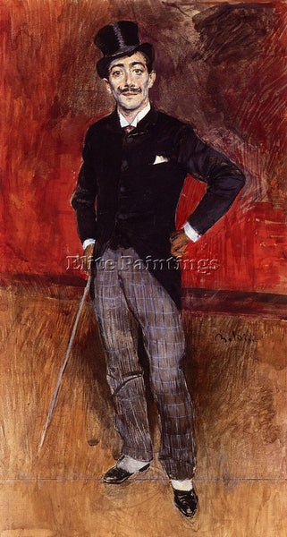 GIOVANNI BOLDINI PORTRAIT OF THE COMTE DE RASTY ARTIST PAINTING REPRODUCTION OIL