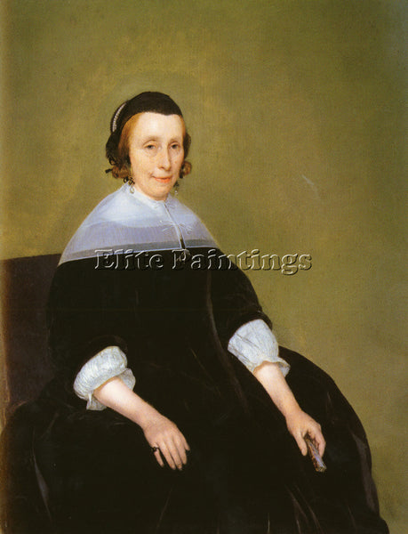 GERARD TER BORCH  1617 TO 1681 PORTRAIT LADY ARTIST PAINTING HANDMADE OIL CANVAS