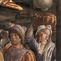 SANDRO BOTTICELLI SCENES FROM THE LIFE OF MOSES DETAIL 4 ARTIST PAINTING CANVAS