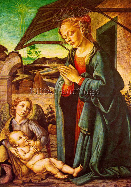 ITALIAN BOTTICINI FRANCESCO ITALIAN 1446 1497 ARTIST PAINTING REPRODUCTION OIL