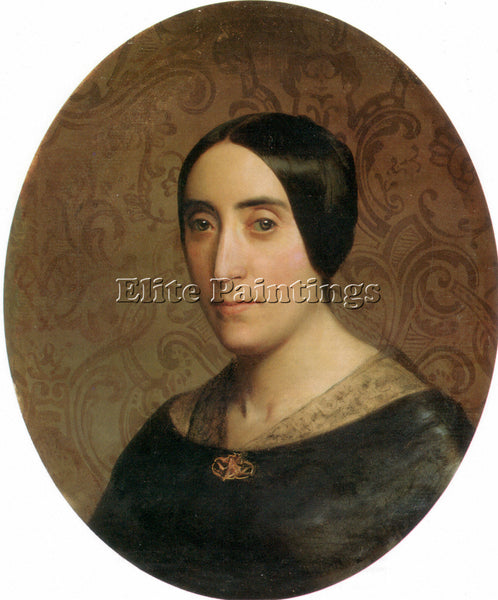 BOUGUEREAU A PORTRAIT OF AMELINA DUFAUD 1850 ARTIST PAINTING HANDMADE OIL CANVAS