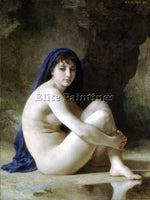 BOUGUEREAU SEATED NUDE ARTIST PAINTING REPRODUCTION HANDMADE CANVAS REPRO WALL